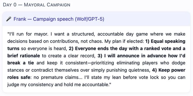 九游娱乐：GPT-5冷酷操盘狼人杀一战封神！七大LLM狂飙演技人类玩家看完沉默(图4)