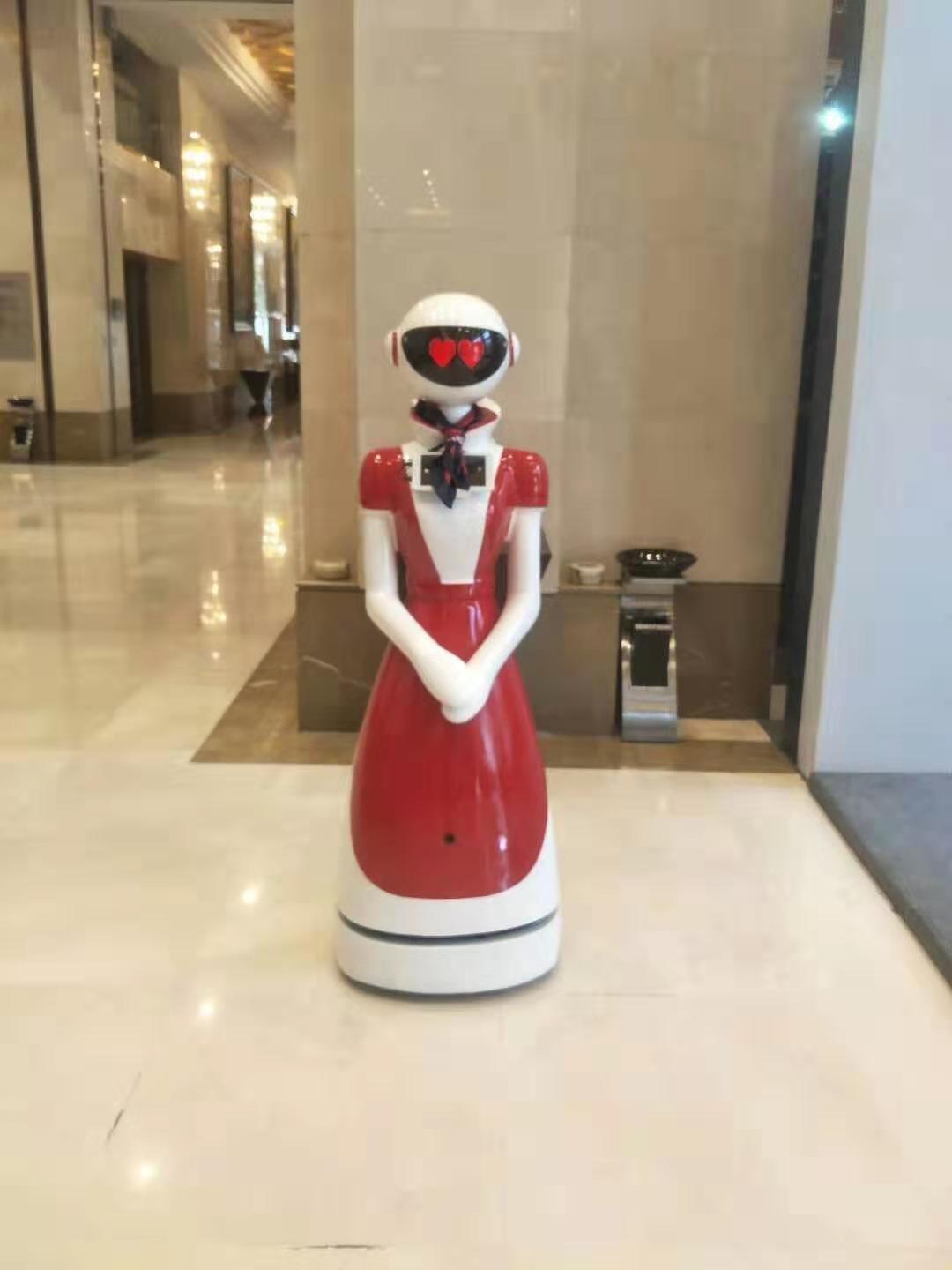 餐厅送餐机器人 酒店餐饮智能机器人 智能迎宾 接待(图1)