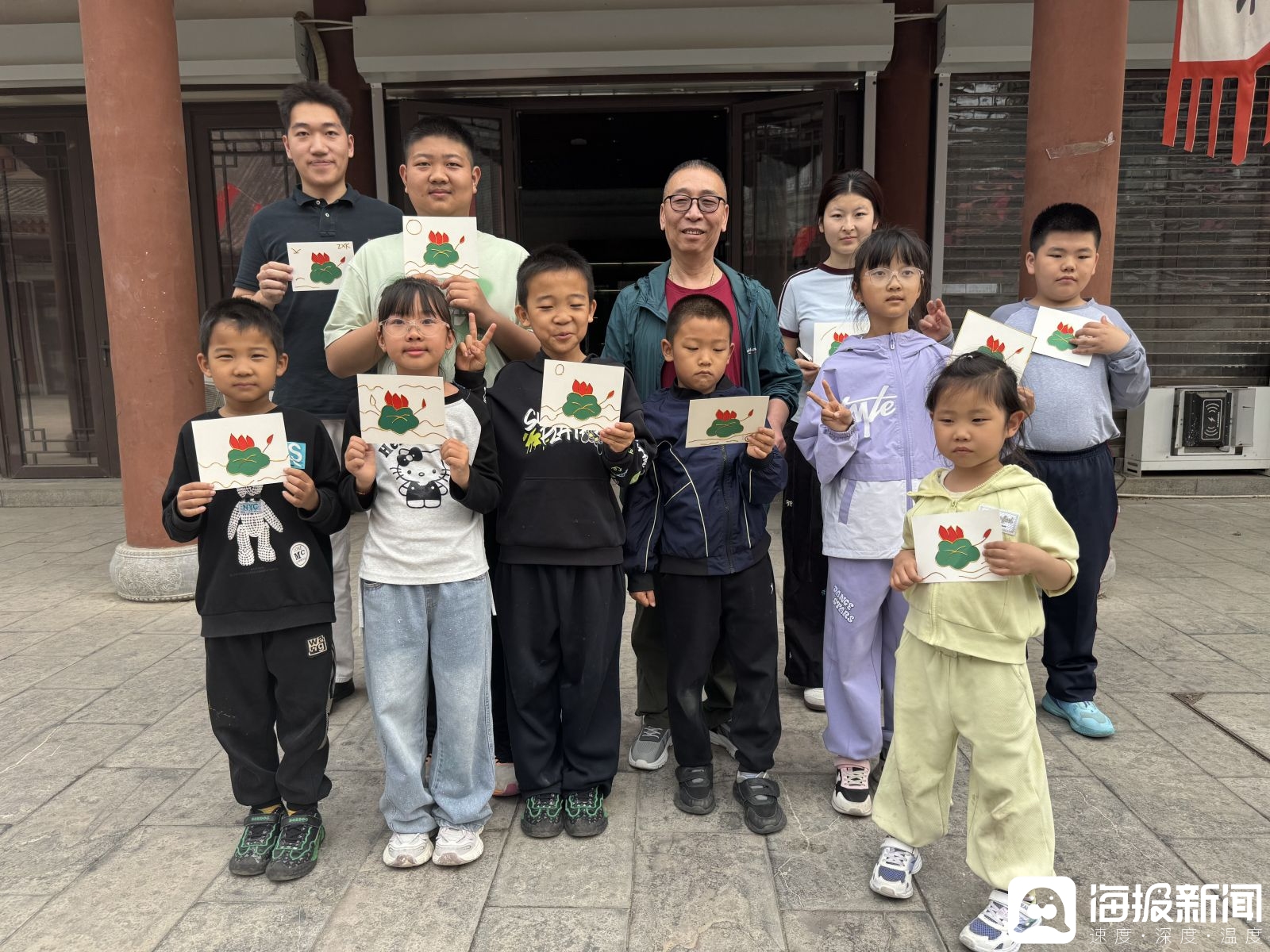 九游娱乐：“两河潮生×德州非遗”周末亲子创艺营首期启幕_大众网(图6)