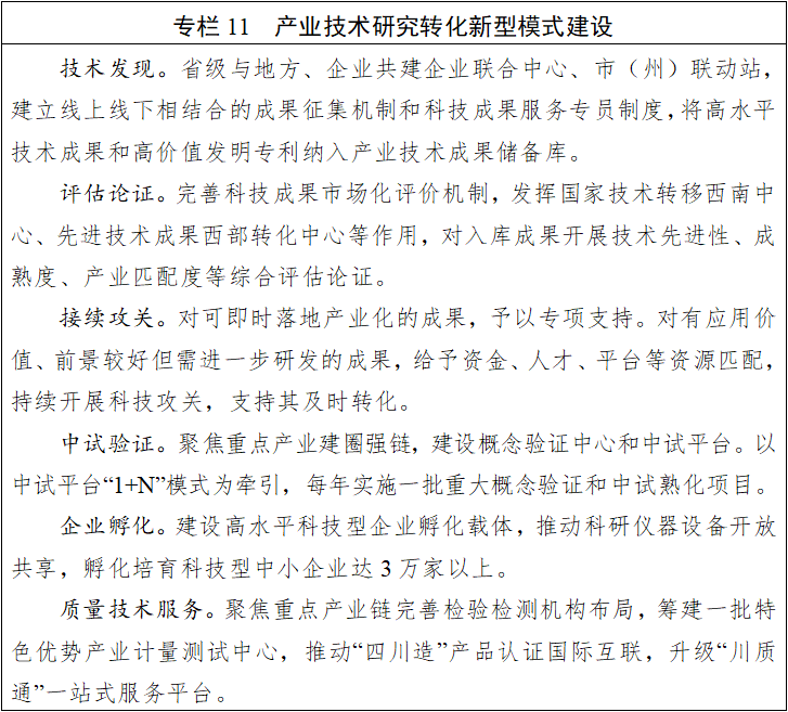 九游娱乐：四川省国民经济和社会发展第十五个五年规划纲要(图11)